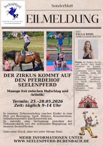 Zirkusworkshop 2026 SeelenPferd