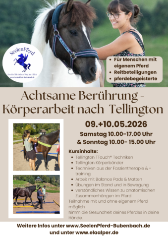 Körperarbeitskurs Tellington 2026